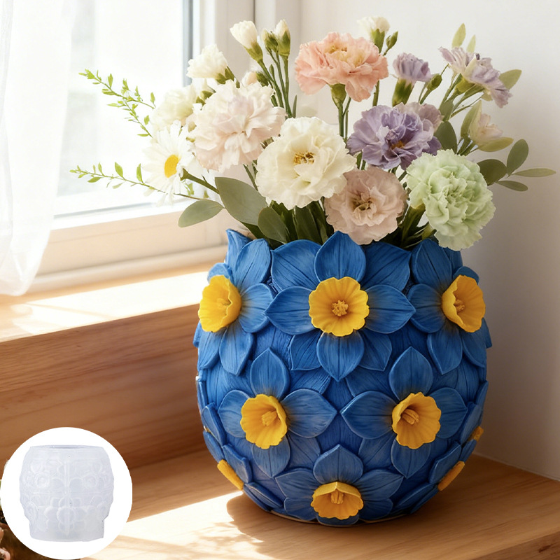 3D Flower Vase Silicone Mold L - Florist Supply Vases ulasan dan harga