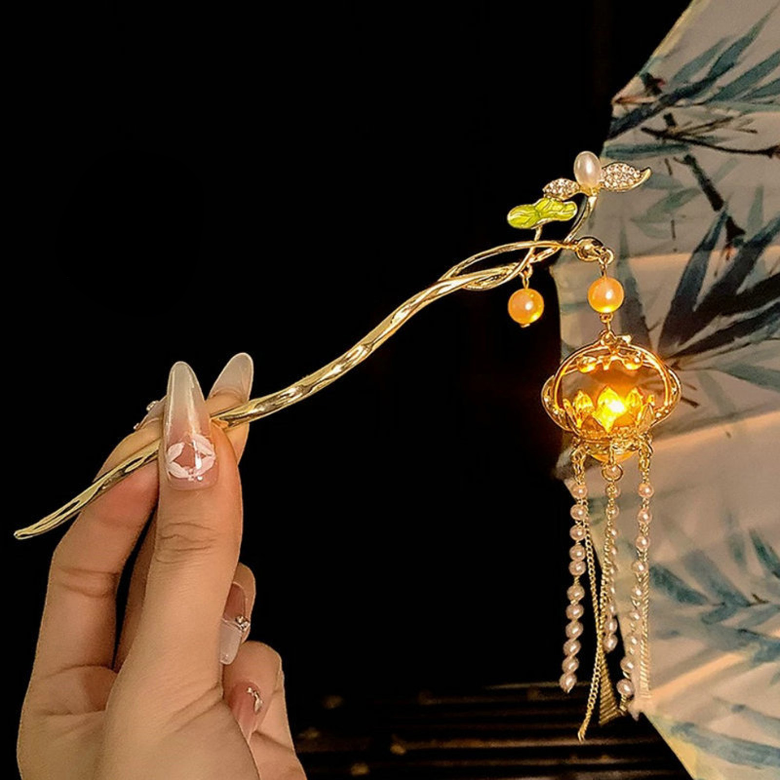 Luminous Flower Hairpin Women  - Supply Florist ulasan dan harga