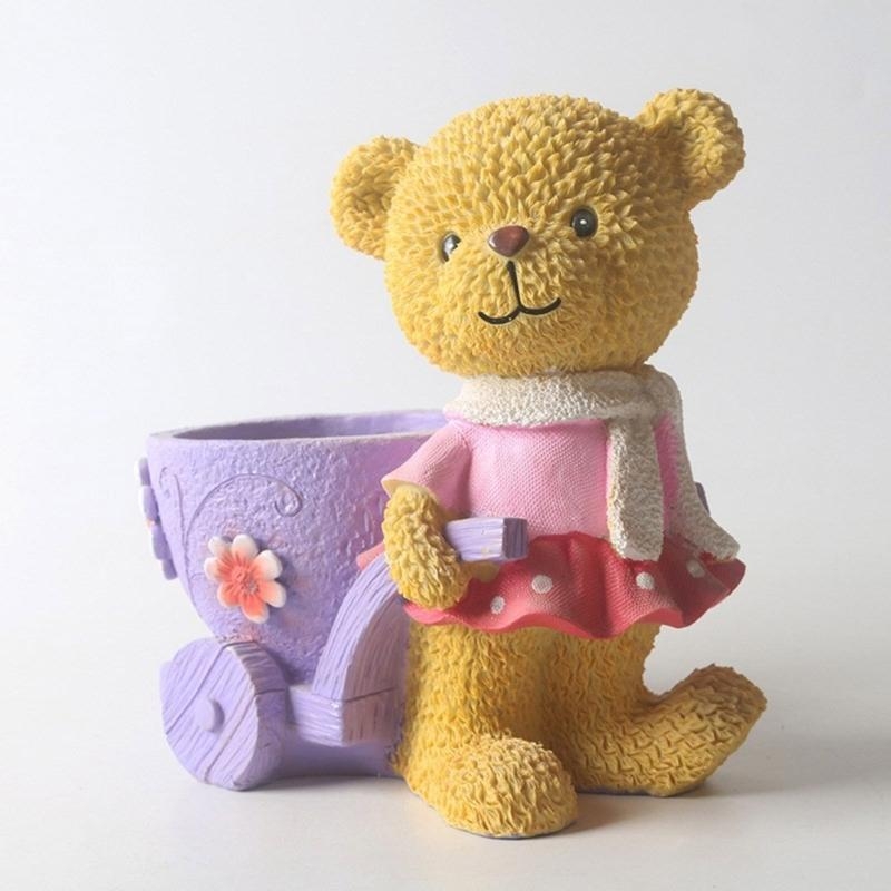 Lovely Bear Gypsum Silicone Mo - Florist Supply Vases ulasan dan harga