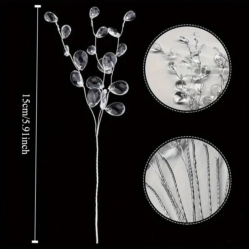 10/20pcs Acrylic Bead Flower S - Florist Supply Bulk ulasan dan harga